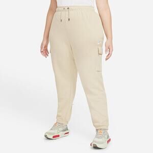 Nike Women's Sportswear Essential Fleece Cargo Pants - Archaeo Brown Size Large